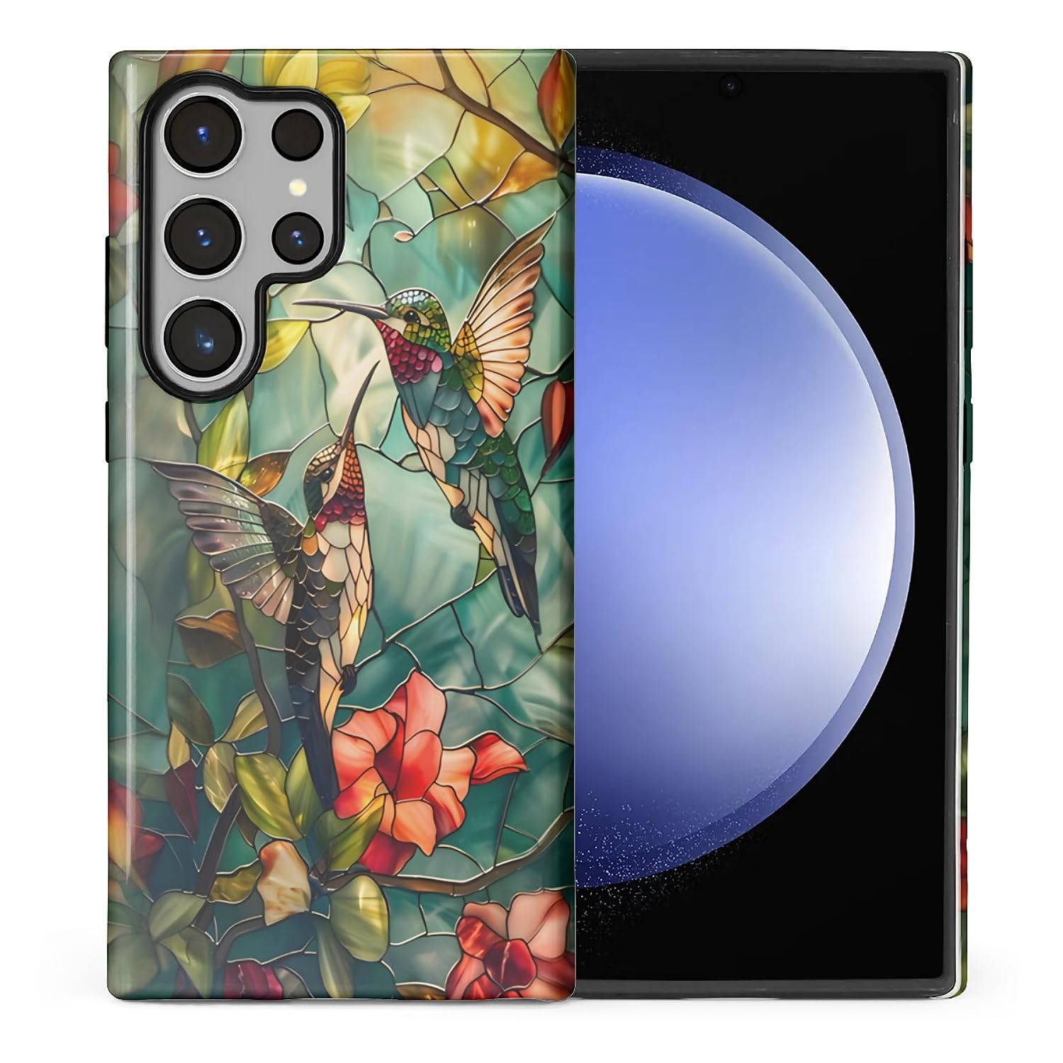 DAIZAG Case for Samsung Galaxy S24 Ultra,Mixed 2 Layer Design Shockproof Soft TPU Ddouble Protection Phone Case for Samsung Galaxy S24 Ultra-Gorgeous