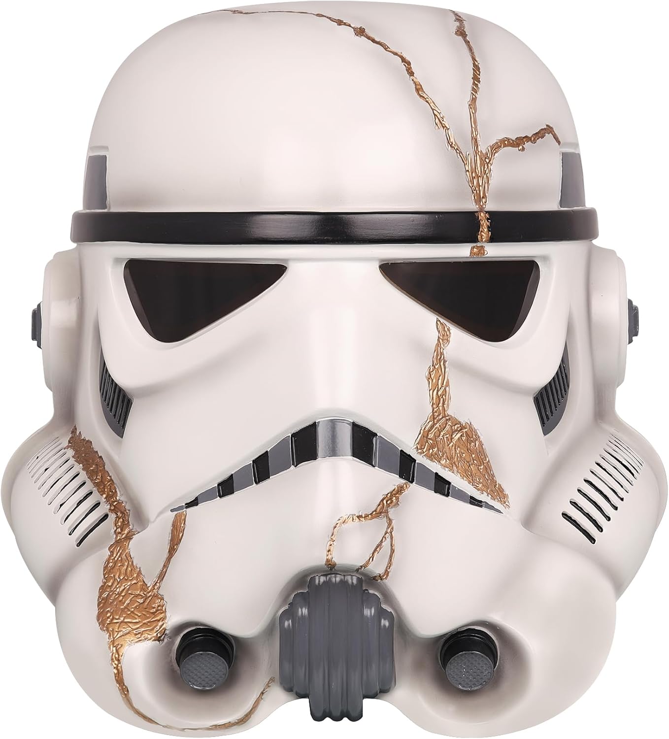 Storm Trooper Helmet Clone Trooper Cosplay Golden Cracks Deluxe Halloween Cosplay Mask Collectible Prop