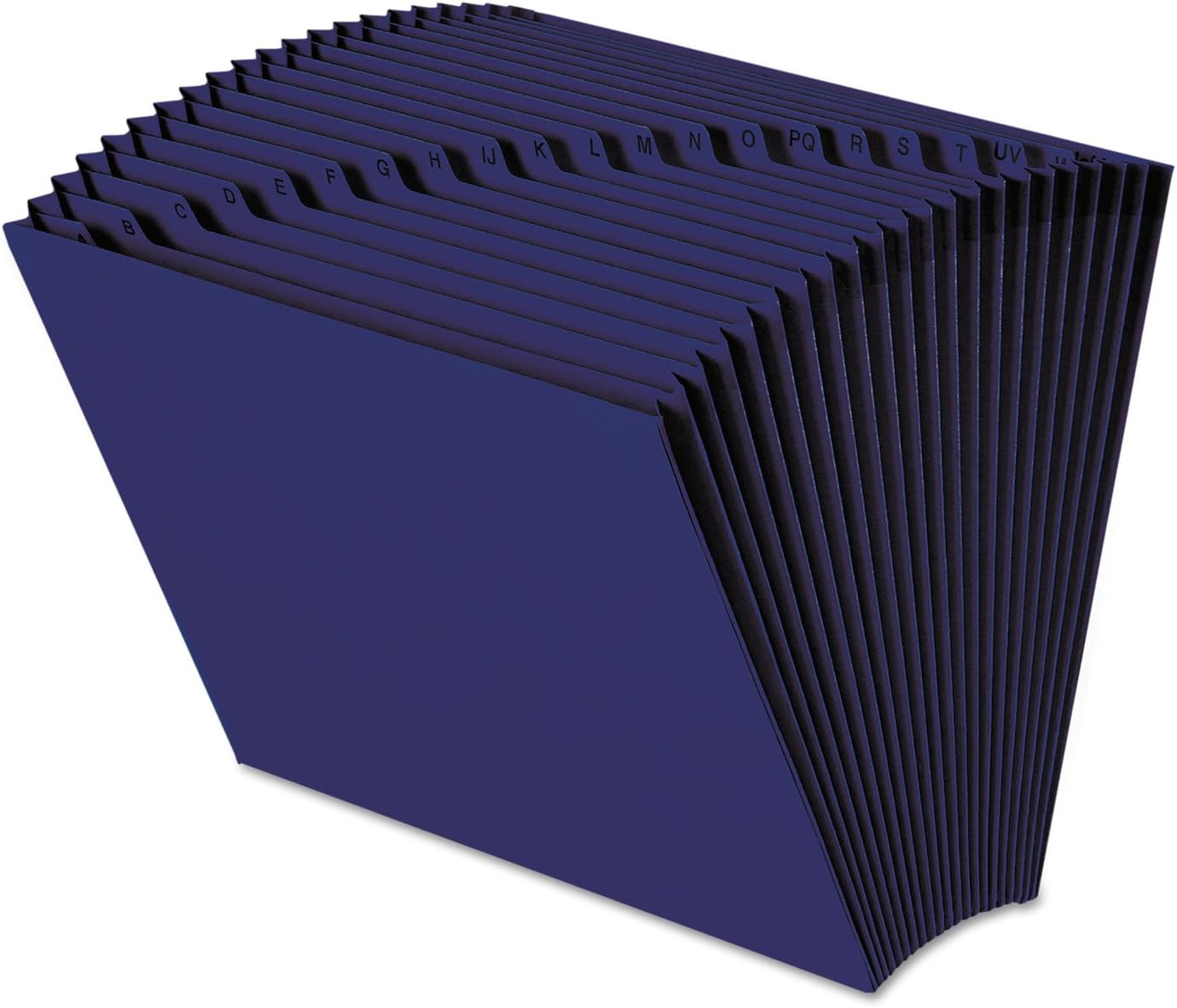 Smead Colored Expanding File, Alphabetic (A-Z), 21 Pockets, Letter Size, Navy Blue (70720)