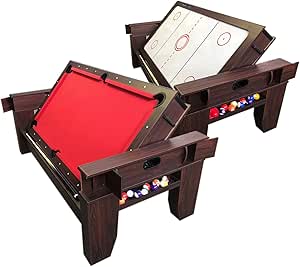 Simba 7Ft Red Pool Table Billiards + Air Hockey 2 in1 indoor game ...