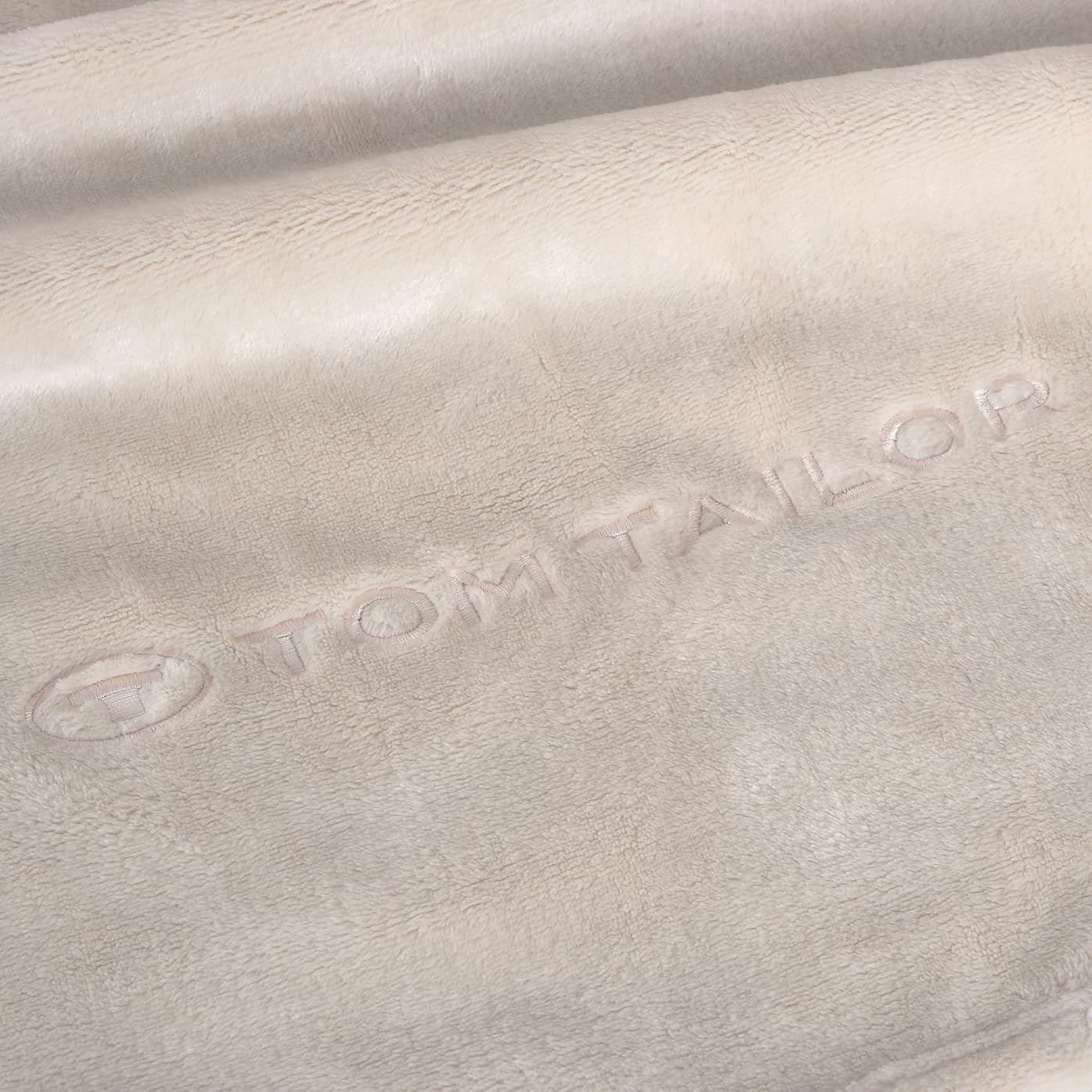 TOM TAILOR Coperta Wellsoft Decke, 100% Poliestere, 150x200 cm, Sunny Sand, Minimalista, Unisex, Estate, Lavabile in Lavatrice