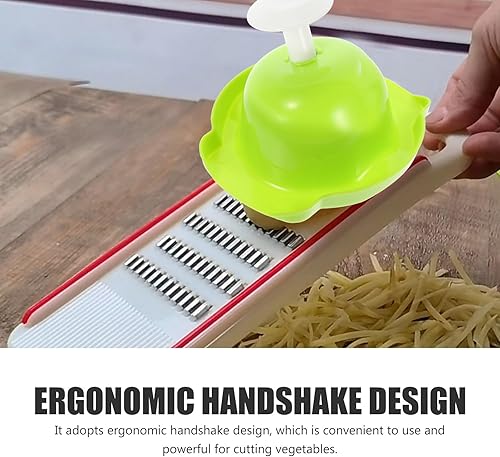 Miniatura 7 de 3Pcs Green Bean Shred Tool with Hand Protector Vegetable Slicer Safety Guard for Cutting Potatoes Onions Cheese and Fruits Easy to Use and Clean