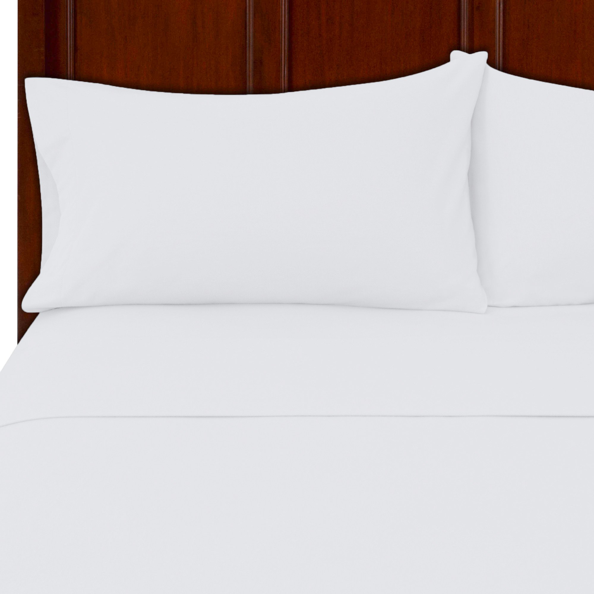 GMTEXTILES Pure 100% Egyptian Cotton Flannel Sheet Set (Single Fitted Sheet (90 x 190 + 23 cm) White)