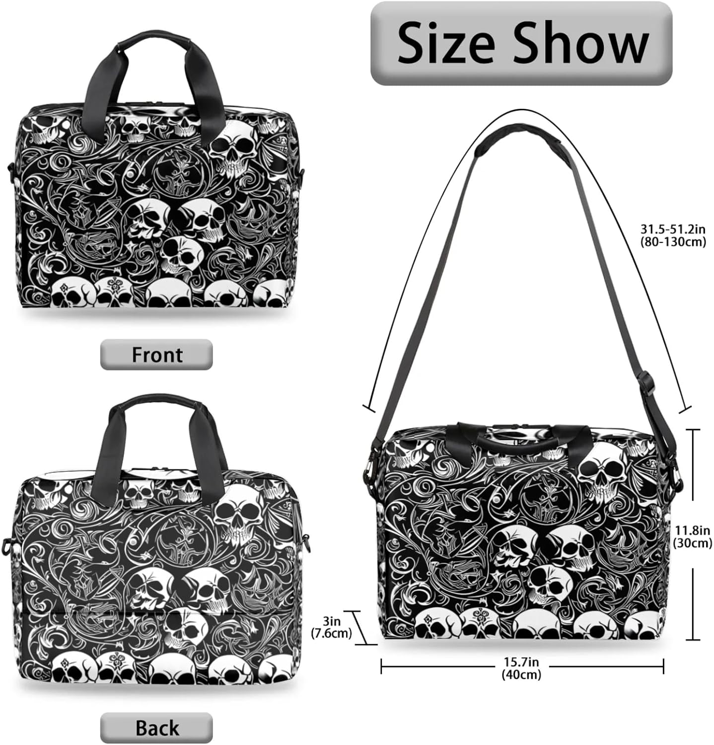 cfpolar Laptop Bag Laptop Satchel Briefcase Adjustable shoulder Carrying for 15 inch-16 inch Laptop-1