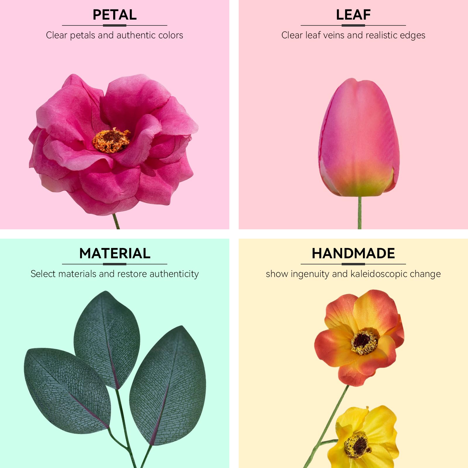 Pinkpuii Spring Wreaths for Front Door Outside – 24 Inch Artificial Tulip & Wildflower Summer Wreath with Green Eucalyptus Leaves and Welcome Sign- Indoor Outdoor Farmhouse Home Porch Wall Decor