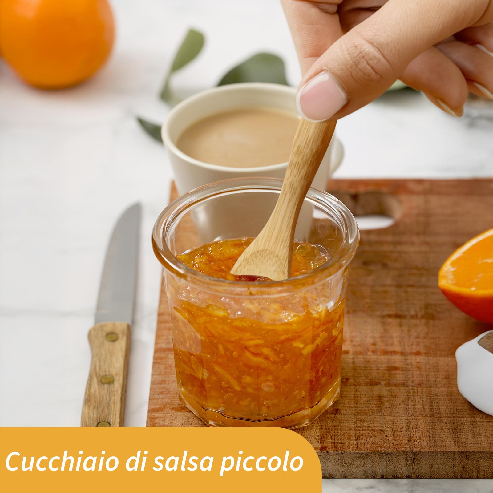 20 Pezzi Mini Cucchiai Legno,Cucchiaini per Sale con Manico Corto, Mini Cucchiai di Legno Fatti a Mano per Spezie, Condimenti, Zucchero, Miele, caffè
