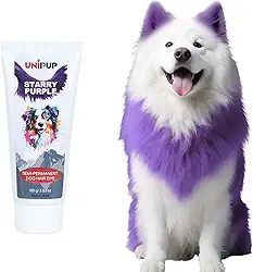 Tintura semipermanente de pelo de cachorro segura e suave para cães, gatos e todos os animais de estimação U-PHD04 (roxo estrelado