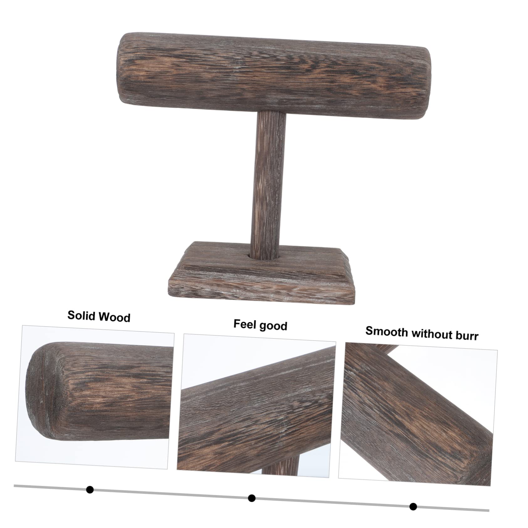 KOMBIUDA 2 Stck. Massiver Holz Schmuckständer für Armbänder und Vintage Schmuckhalter mit Elegantem Design für Zuhause und Geschäfte