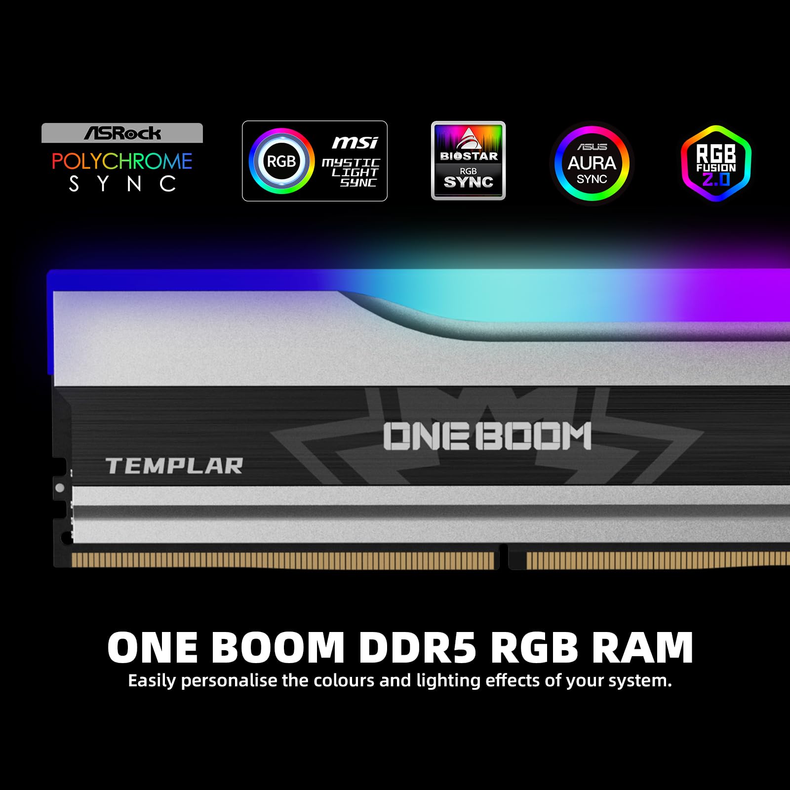 KingSpec ONE Boom RGB DDR5 Ram 32GB (2x16GB) 6000MHz PC5-48000