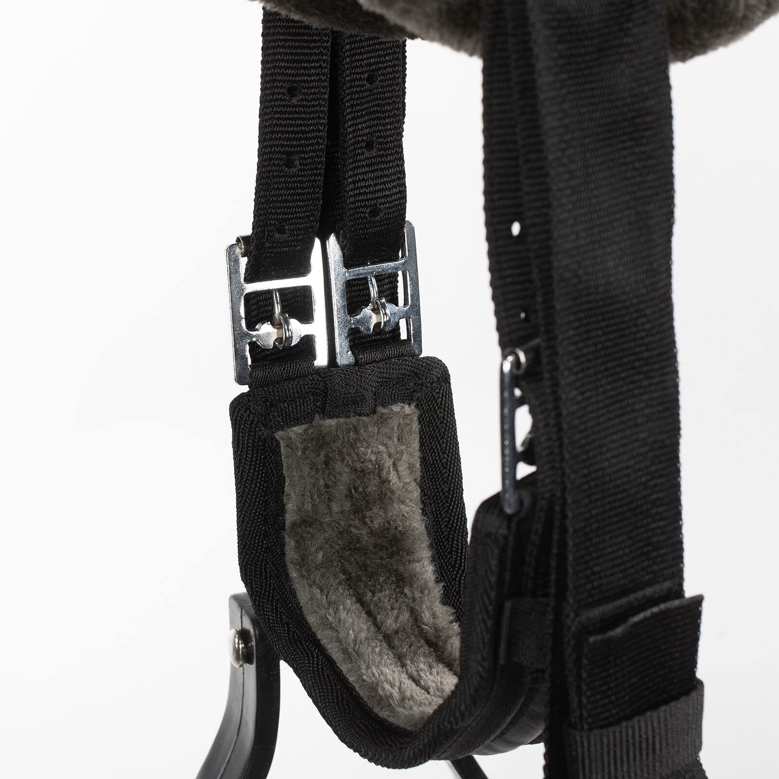 HORZE Selle sans arçon PU Suede, Noir