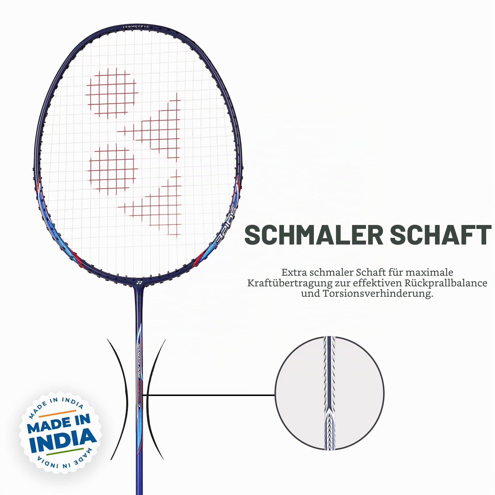 YONEX Badmintonschläger Nanoflare Speed 7 Blue G4 4U