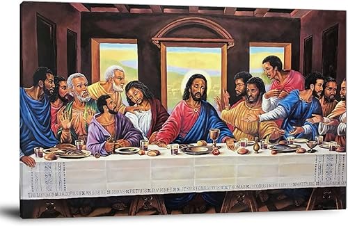 Miniatura 10 de FAGUANG Póster artístico de la última cena de Jesucristo y arte de pared, póster moderno para decoración de dormitorio familiar, 16 x 24 pulgadas