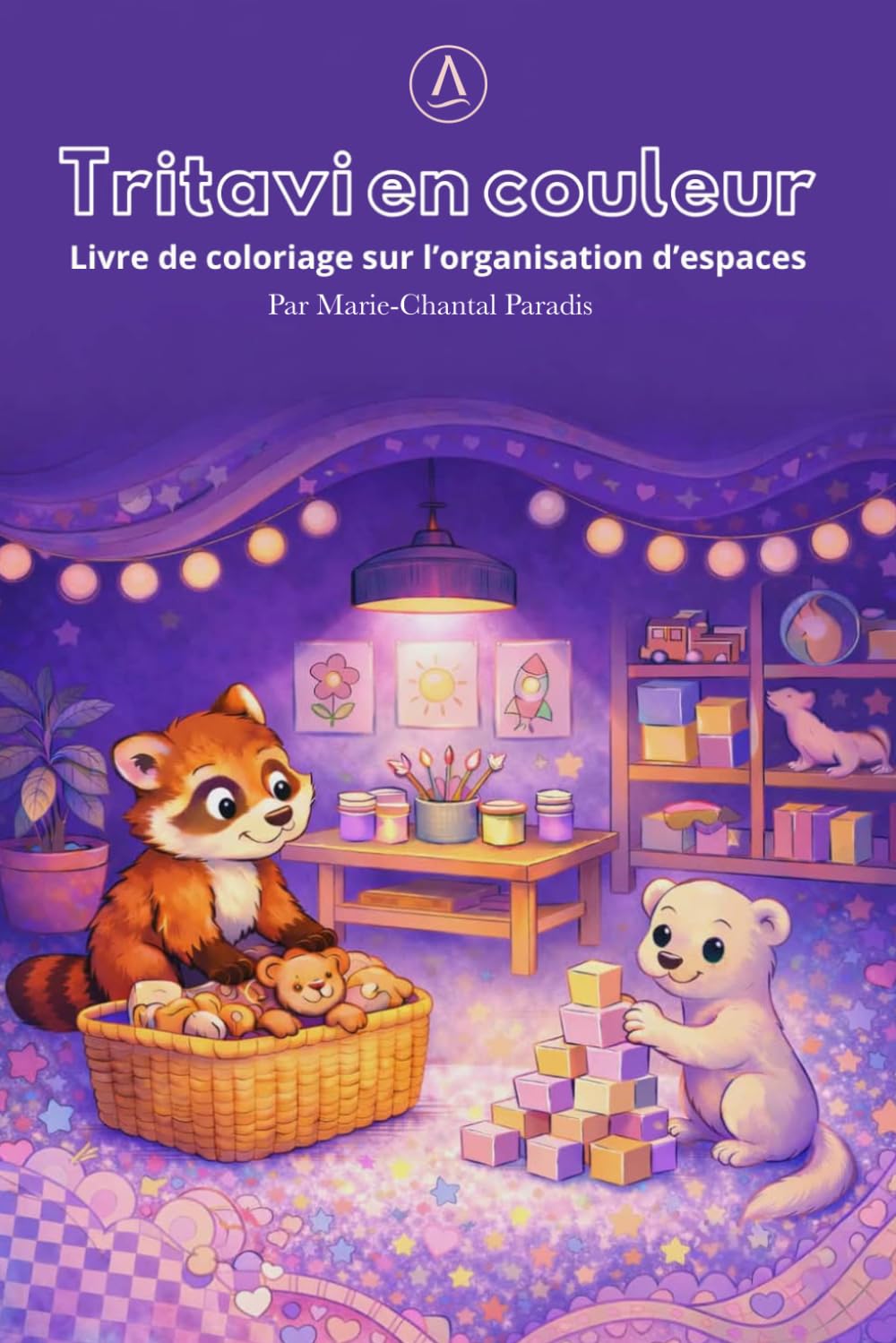 Tritavi en couleur: Livre à colorier sur l'organisation des espaces