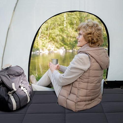 Miniatura 7 de LILYPELLE Colchón tipo futón, acolchado japonés, cubrecolchón acolchado para cama, colchón plegable, grueso y plegable, transpirable, tumbona para