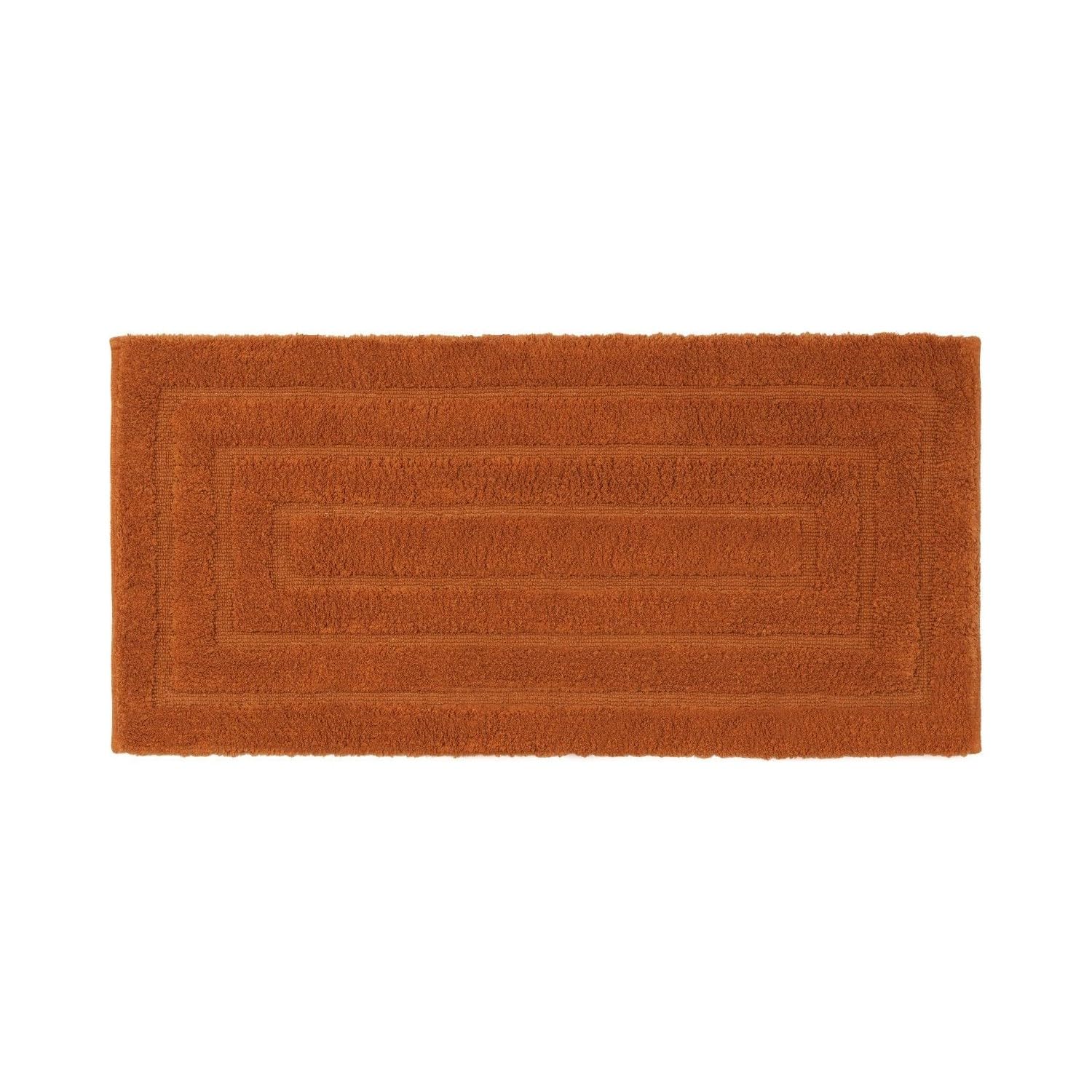 PERLARARA Tappeto Bagno Assorbente ed Antiscivolo in Cotone Lavabile in Lavatrice - Lungo 65x140 cm - Marrone Four