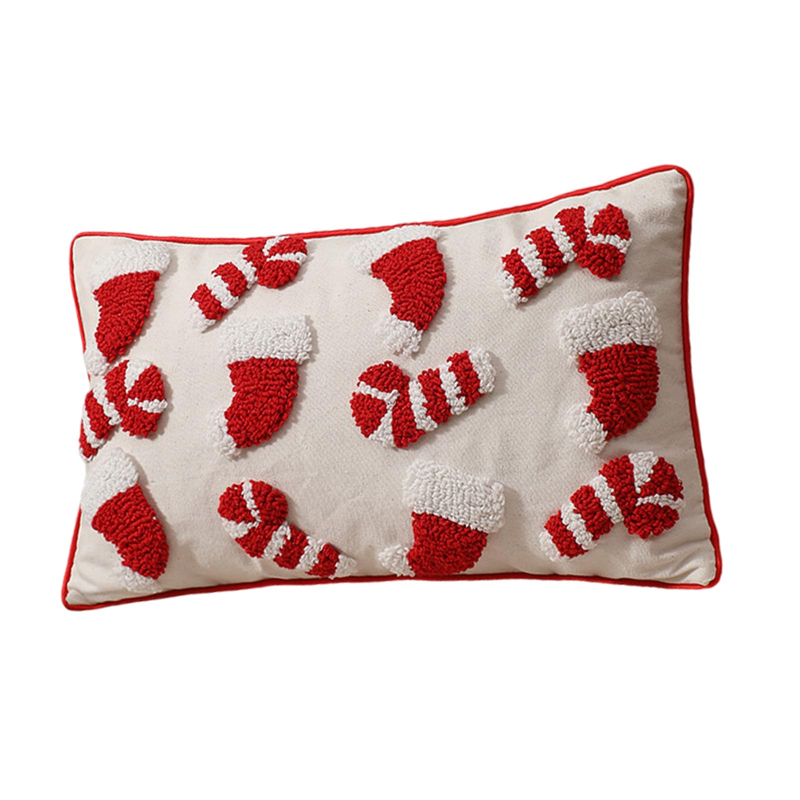 carotoe Christmas Throw Pillow Case Pillow Covers for Home Decoration Unique Christmas Theme Embroidery Throw Pillowcases