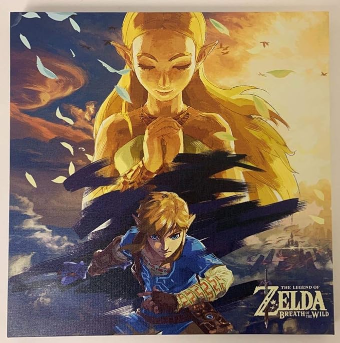 Zelda-filmen: Nintendo presenterar första officiella fotona – överlägset vackra, inget mer att säga... 8 71ULzgbrWEL. AC SX679 The Legend of Zelda Breath of The Wild 12x12 inch Canvas Print Poster Wall Art Decor - Link and Zelda