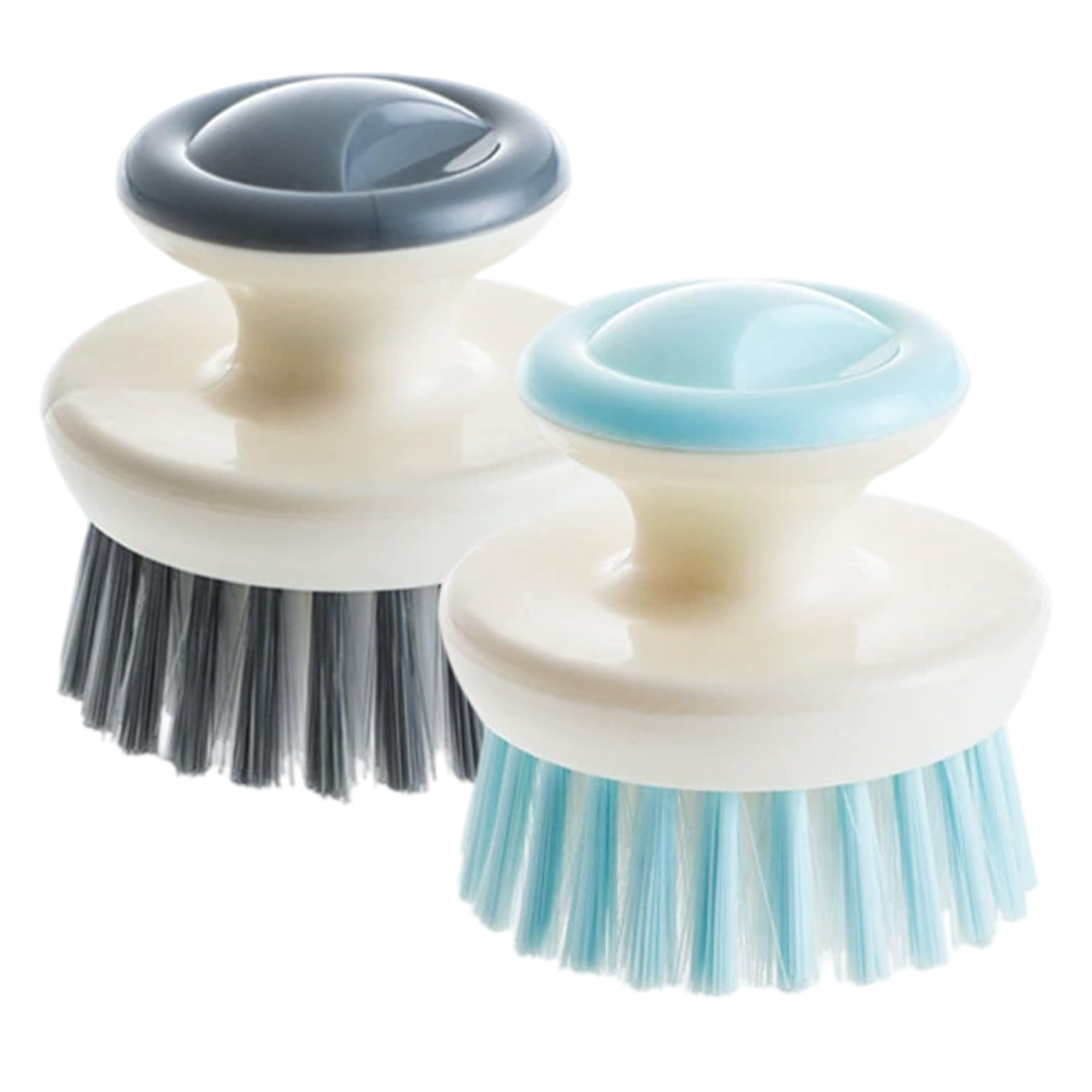 2pcs Dish Scrub Brush Palm Brush With Non stick Oil Design Kitchen Scrub For Sink & Stove