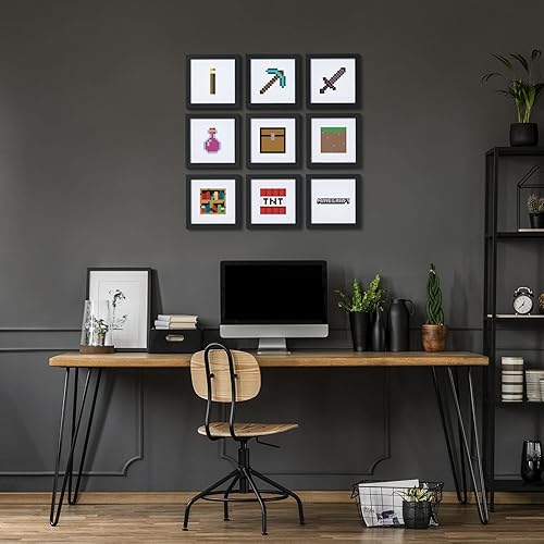 Miniatura 8 de Trends International Gallery Pops Minecraft Pixeles icónicos - Artículos - Póster de pared de azada de hierro, 12 x 12 pulgadas, versión enmarcada