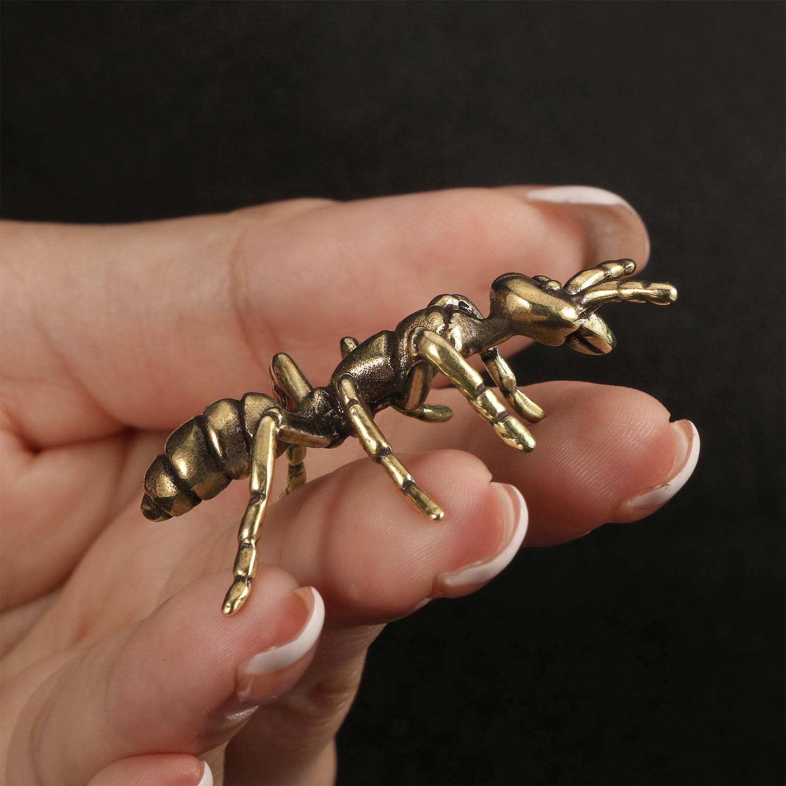 Figurines D'abeilles En Laiton - Lot De 3, Miniatures 4x3 Cm, Décoration Bureau Ou Artisanat - 6