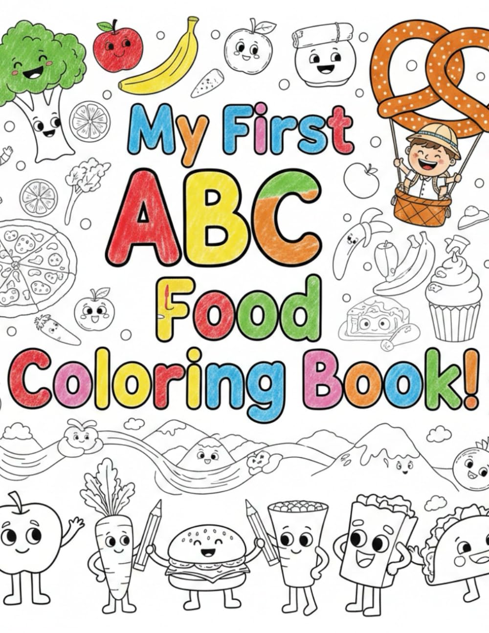 My First ABC Food Coloring Book