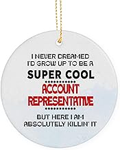 Cool Account Representative Appreciation Gift Ornament, Birthday, for Account Representative Gift, Coworker, Friends Keepsake Ornaments