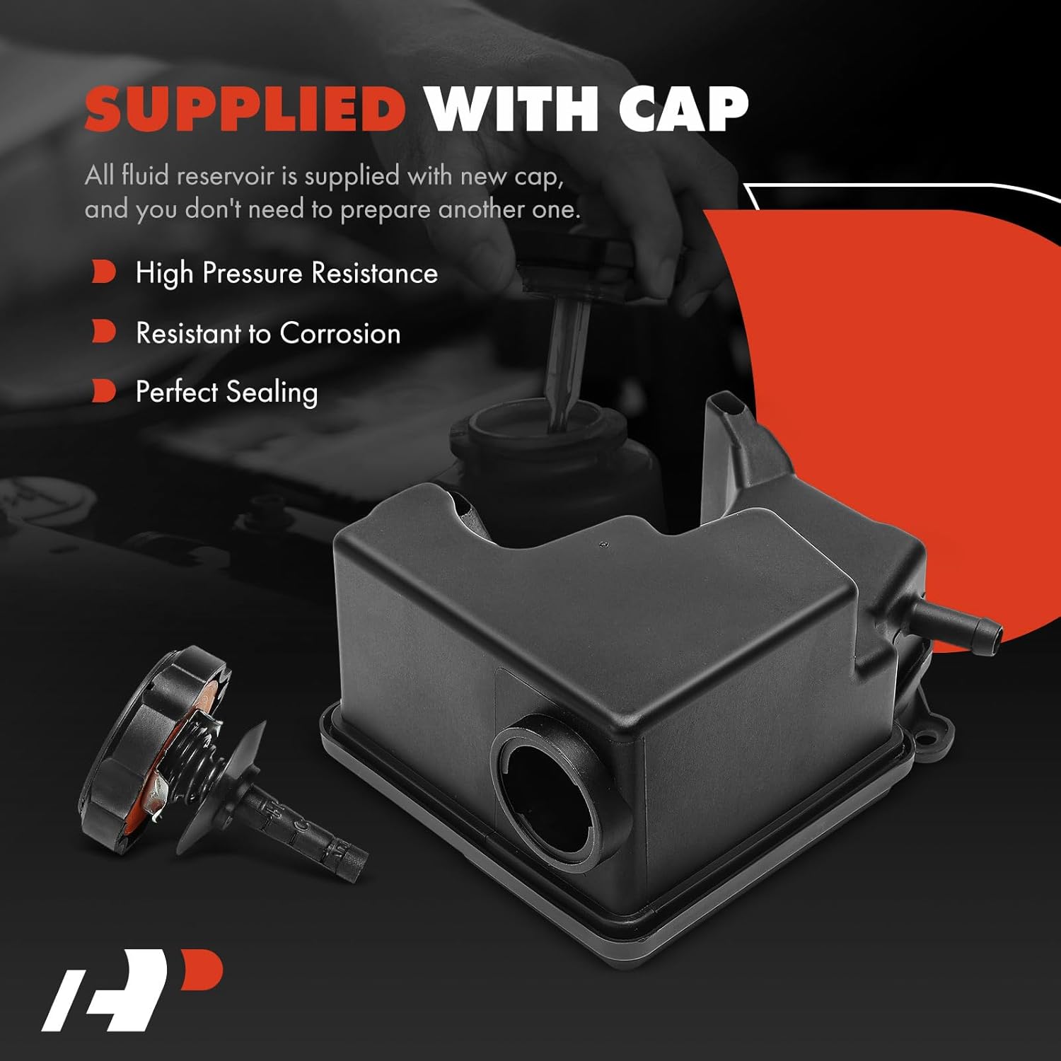 A-Premium Power Steering Reservoir with Cap Compatible with Buick Lucerne 2006 2007 2008 3.8L