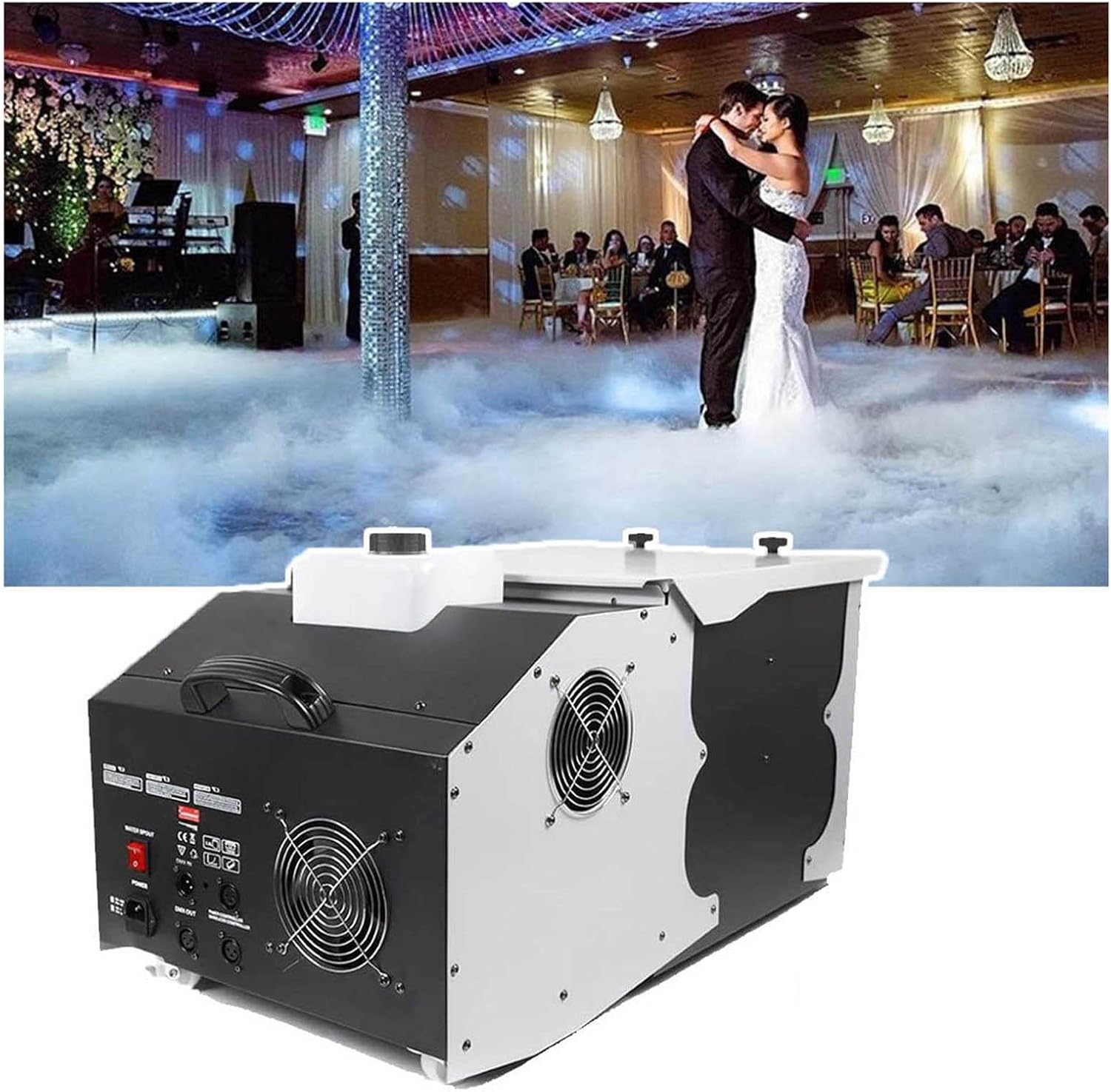 Amazon.co.jp 3000W Ice Fog Machine,グラウンドフォグマシンリモート付きスモークフォグマシン。低い横たわる煙