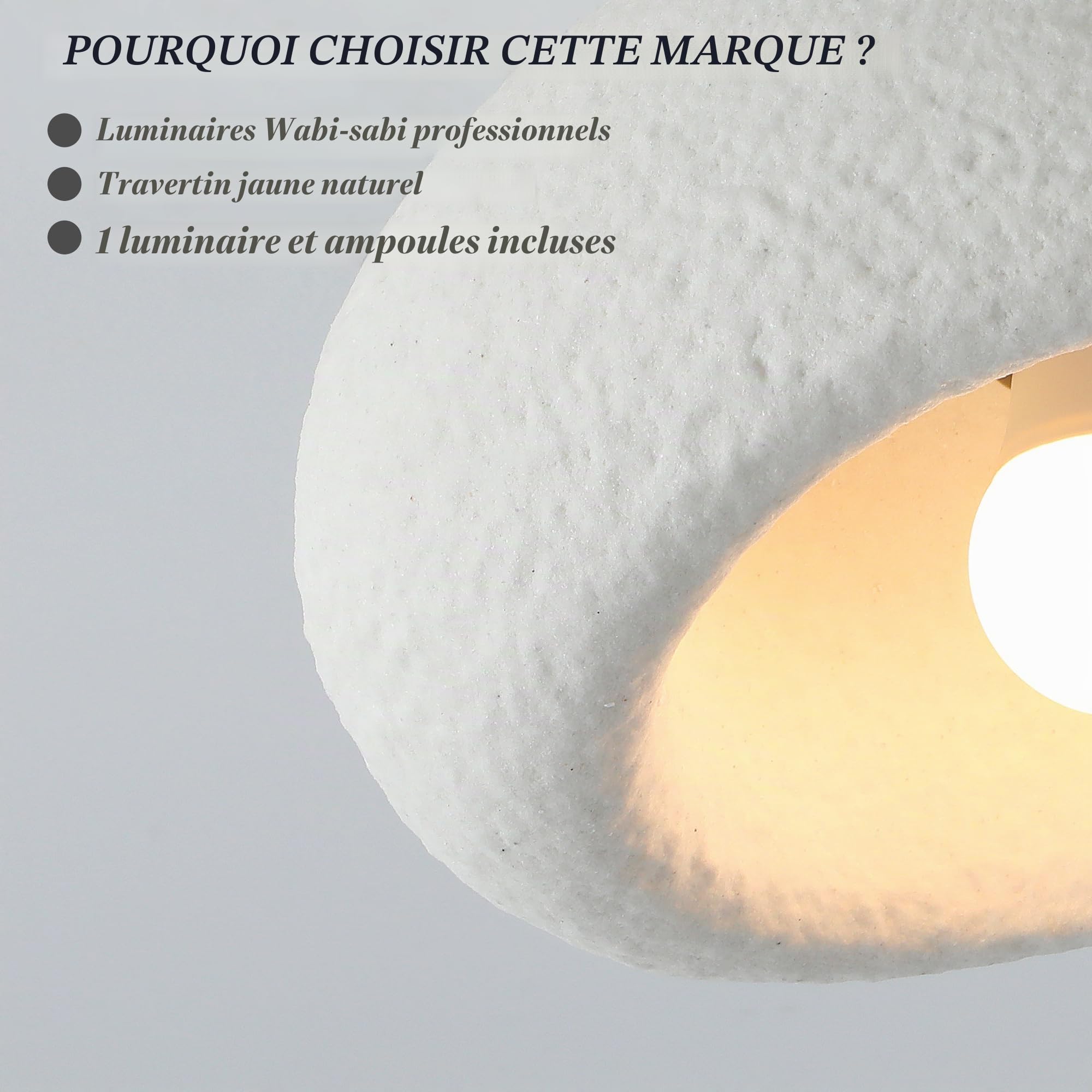 Plafonnier wabi sabi, E27 plafonnier d'éclairage japonais pour cuisine îlot chambre salle à manger couloir (A,40CM)