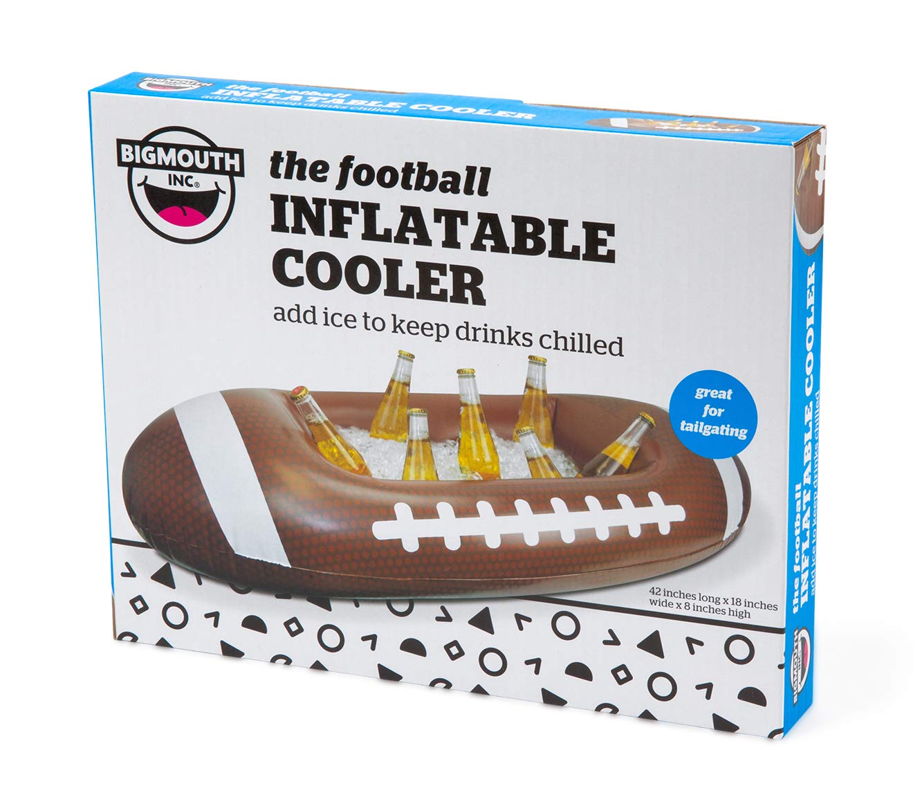 BigMouth Portable Ice Chest, 18 in. Wide x 8 in. High, Great for Tailgating and Parties