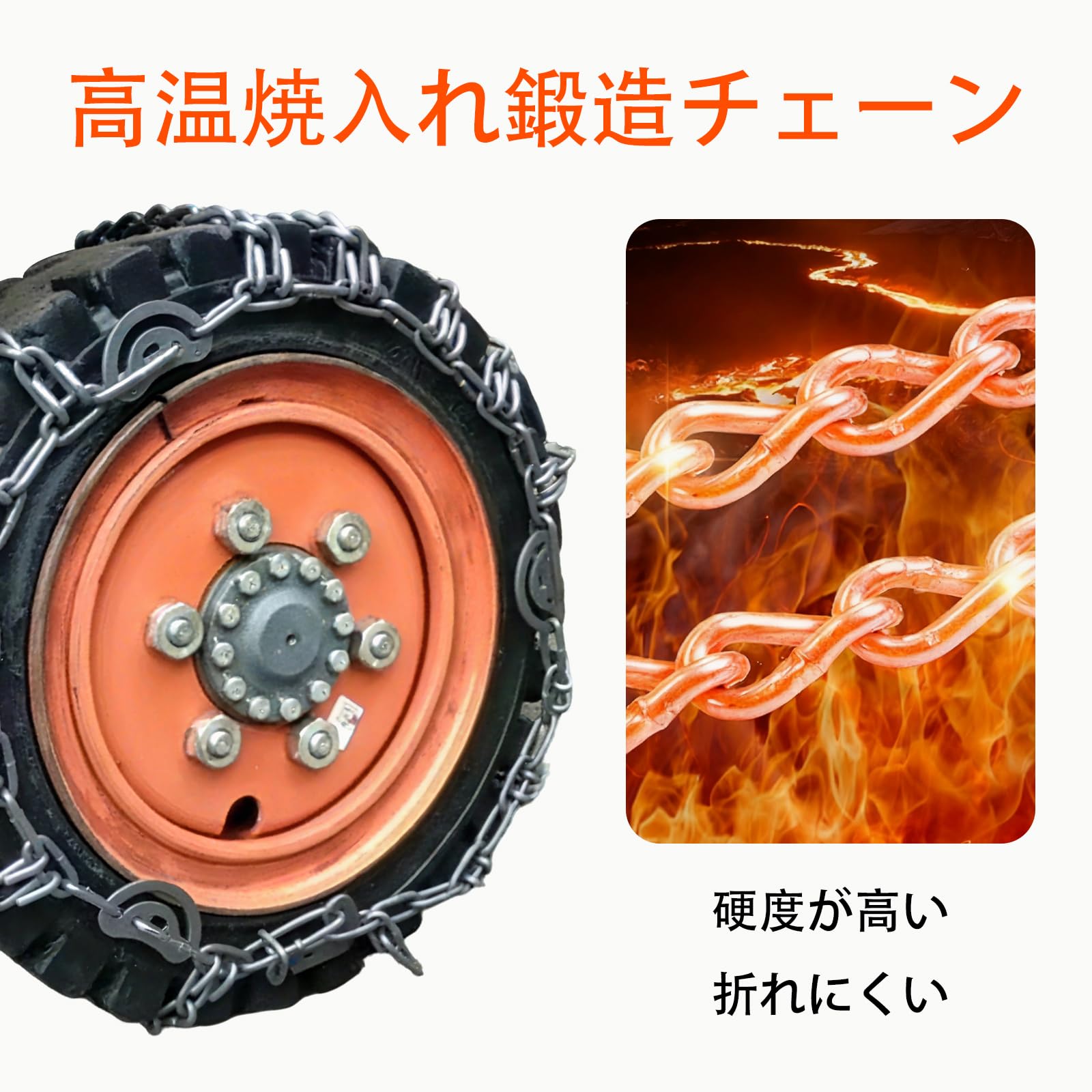 Amazon.co.jp: フォークリフト パーツ タイヤチェーン 28x9-15 28x12.5