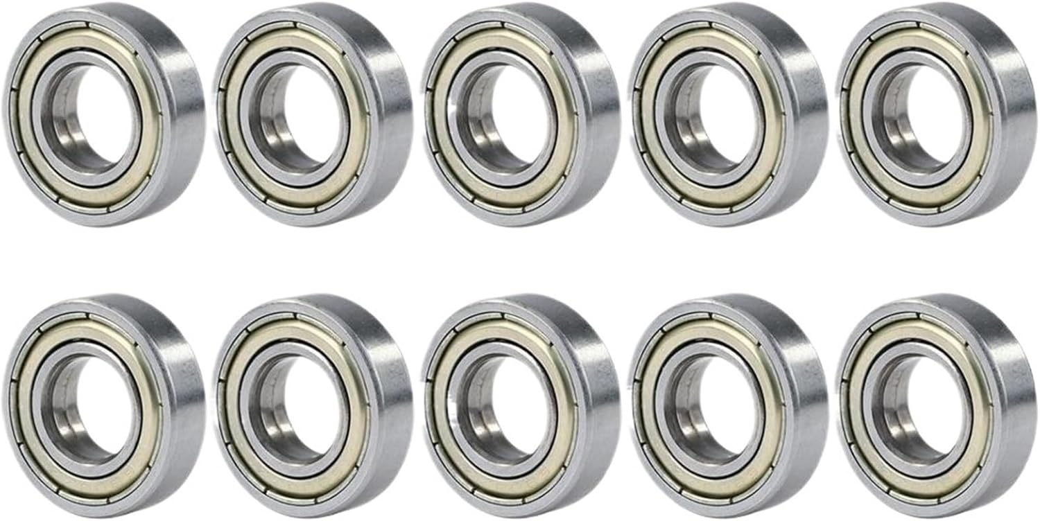 10PCS Carbon Steel Ball Bearings ABEC-7 608 623 688 ZZ Double Metal Seal Bearings for Skateboard Scooter 3D Printer Bearings(6900zz)