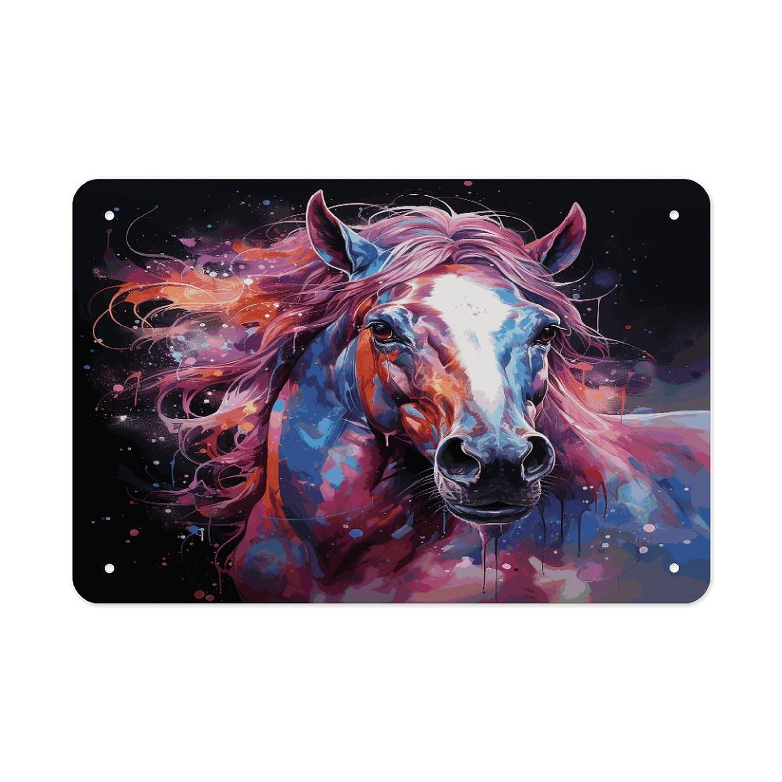 Fodpand Style Dreamy Horse Wall Art Metal Signs Tin Sign