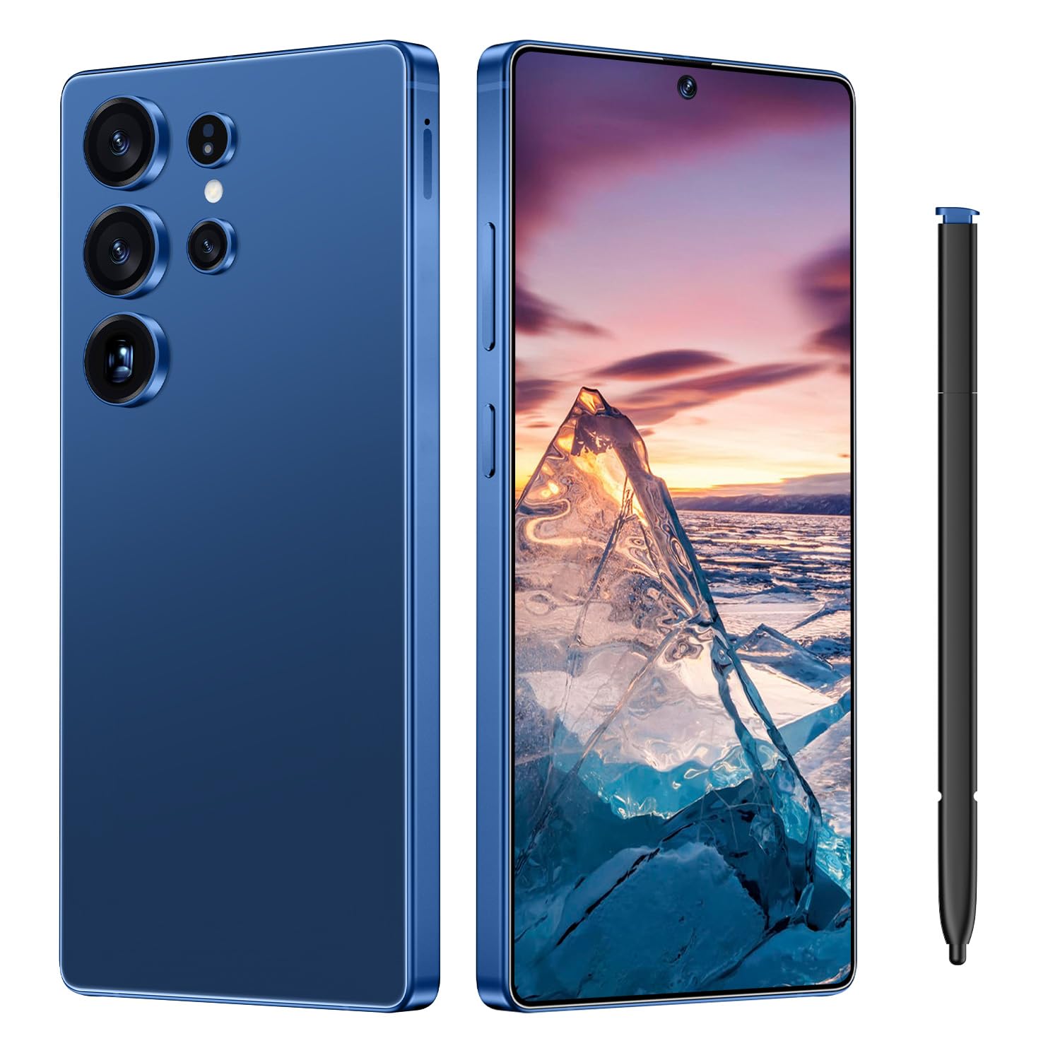 I25 Ultra Unlocked Smartphone,16+512GB Unlocked Phone,6.9" HD+ Display,Built in Pen,Snapdragon 8 Gen3 7000mAh Dual Speakers 5G/Face ID/Fingerprint Lock/Dual SIM/GPS (Blue)