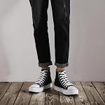 ZGR Hommes Haut de Toile Basculants Dentelle Haut Classique Casual Chaussures de marche