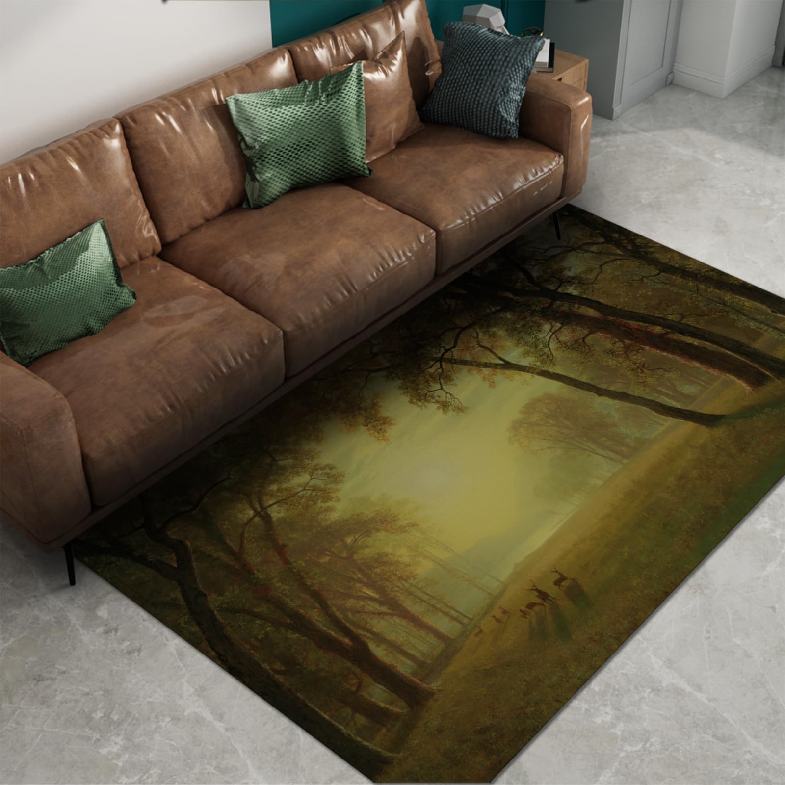 Tapis Yosemite 150x210cm lavable fini la peur des taches au salon