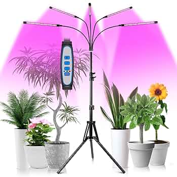 ⌘グラライトスタンド⌘植物ライト Amazon.co.jp: Garpsen グローライト スタンド付き 5つのヘッド
