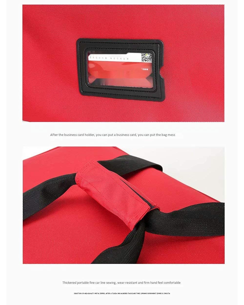 First Aid Kit Portable Waterproof Oxford Cloth First Aid Kit High Capacity Compact and Lightweight First Aid Bag with Shoulder Strap EMT Emergency Survival Kit (Only Empty Package) (czerwony)