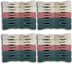 Kit 40 Prendedores De Roupa Premium Reforçados, Pregador Grande De Plástico, Design Moderno Para Lavanderia, Não Marca e Não Mancha Suas Roupas (40)