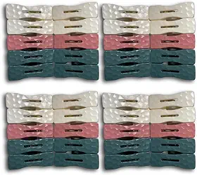 Kit 40 Prendedores De Roupa Premium Reforçados, Pregador Grande De Plástico, Design Moderno Para Lavanderia, Não Marca e Não Mancha Suas Roupas (40)