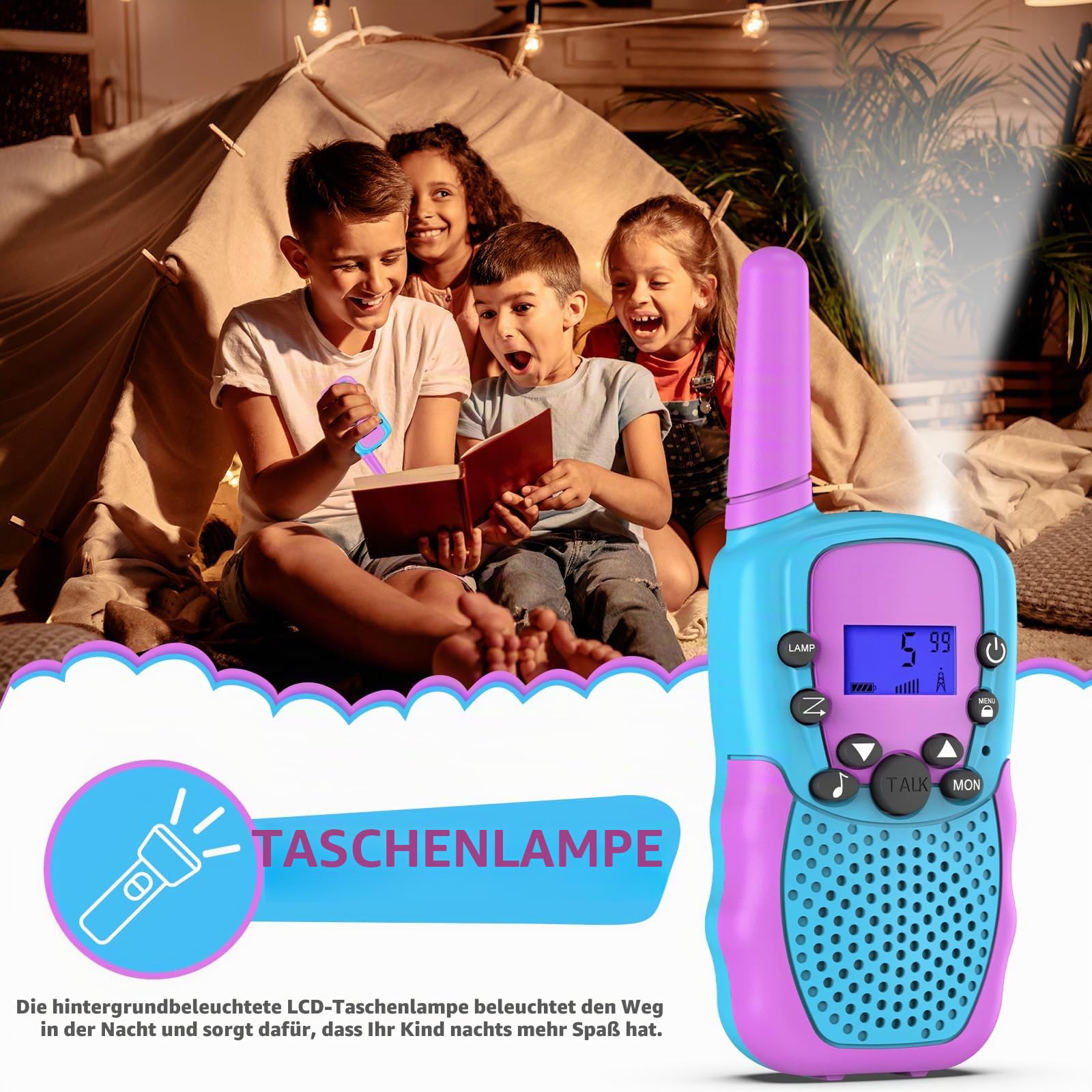 Selieve Spielzeug für 3-12 Jährige Mädchen oder Jungen, Walkie Talkies für Kinder 3er Set 3 KM Reichweite Spielzeug für Innen Draußen Aktivität Stem,Geschenke für 3-8 jährige Jungen und Mädchen
