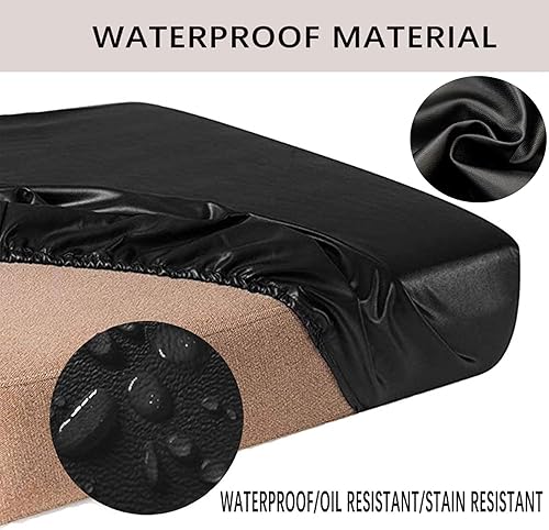 Miniatura 3 de Fundas de asiento de sofá de poliuretano impermeables, fundas de cojín elásticas para sofá, funda de sofá gruesa adecuada para funda de sofá