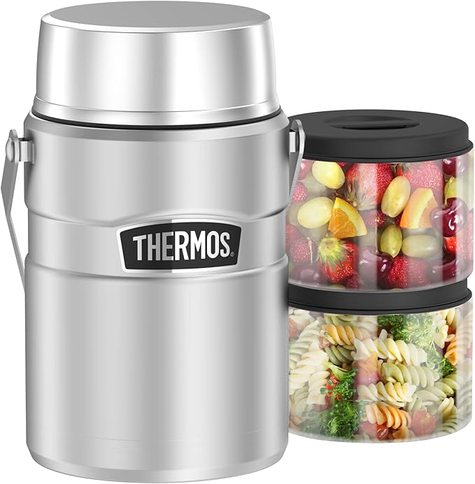 Thermos Food container, Stainless Steel, 1.2 l Amazon.co.uk Home