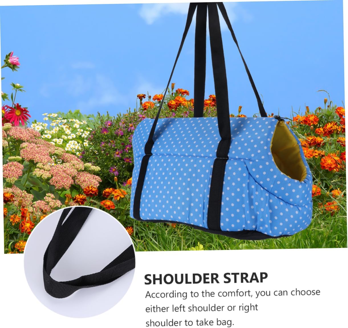 BESPORTBLE 1pc Portable Pet Shoulder Backpack for Small Dogs Breathable Comfortable Travel Pouch for Outdoor Use for Hiking and Adventures