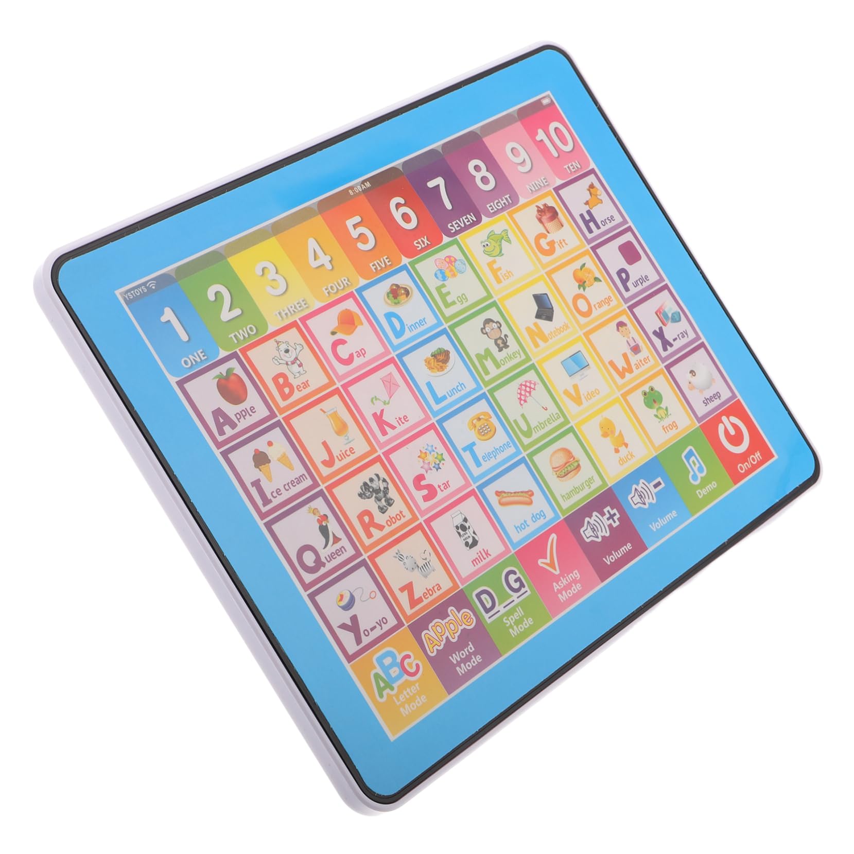 HANABASS 3 Tablet Educativo per Touch Screen Interattivo Apprendimento Alfabetico e Numerico Portatile Multifunzione per Prima Dispositivo Didattico Precoce