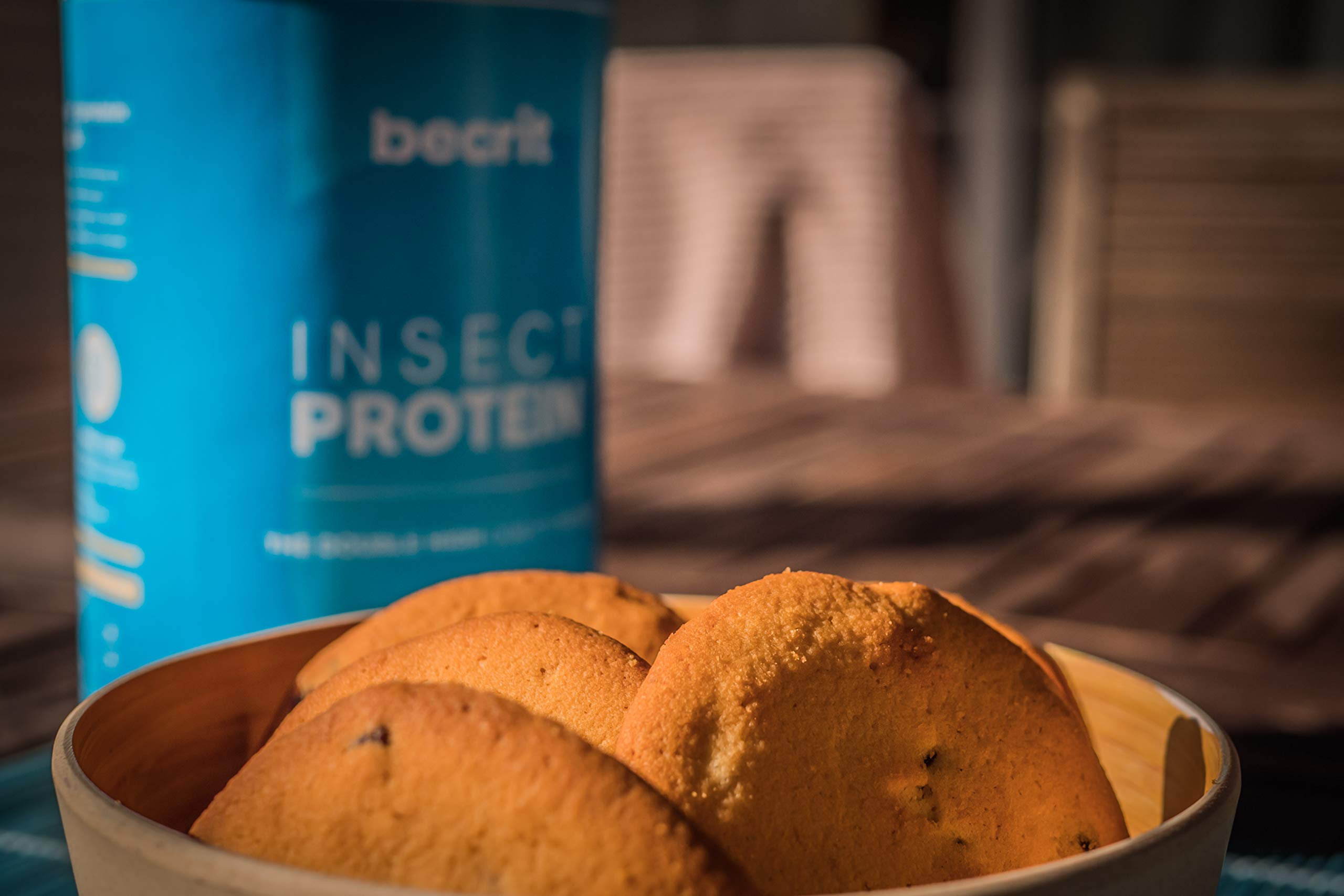 Proteina en Polvo Sin Lactosa, Sin Aceite de Palma | Fácil Digestion | Proteina de Insecto y Vegetal | Batido de Proteinas con Aminoacidos | Sabor Vainilla