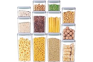 EQI Push Top Airtight Food Storage Containers