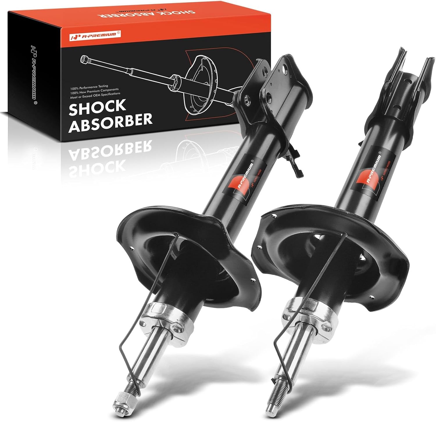 A-Premium Rear Pair (2) Shock Strut Assembly Compatible with Subaru Forester 2003 2004 2005, Driver and Passenger Side