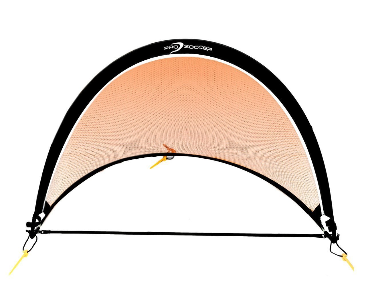 Pop Up Soccer Goal - One Portable Soccer Net With Carry Bag - Net for Toddlers, Kids, Professionals - Soccer Training Equipment for Field, Backyard, Park, Beach - (orange, 2.5ft)