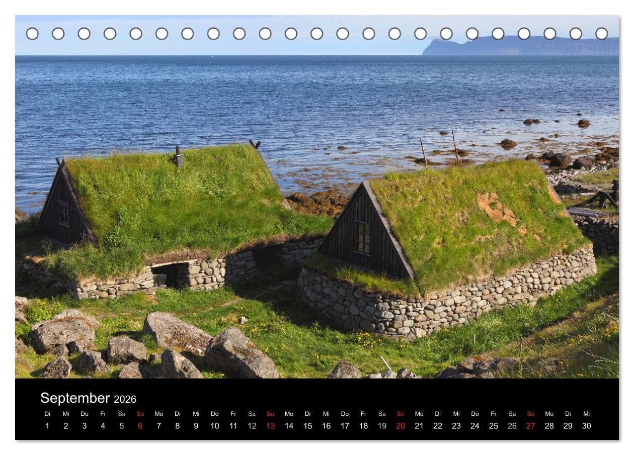 Island - Iceland (Tischkalender 2026 DIN A5 quer), CALVENDO Monatskalender: Bilder von den faszinierenden Landschaften einer großartigen, ... so konzentriert findet. (CALVENDO Natur)